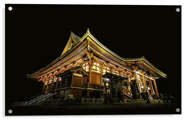Japanese Temple in Asakusa, Tokyo Acrylic by Martin Irwin