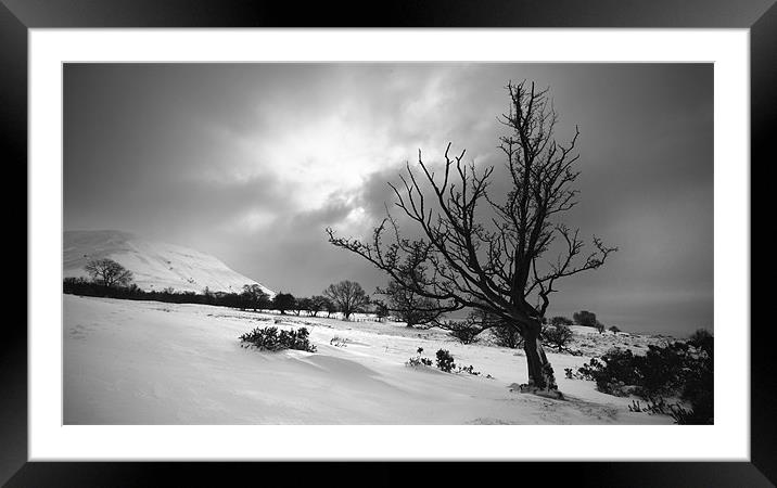 Winter in the Black Mountains Framed Mounted Print by TIM HUGHES