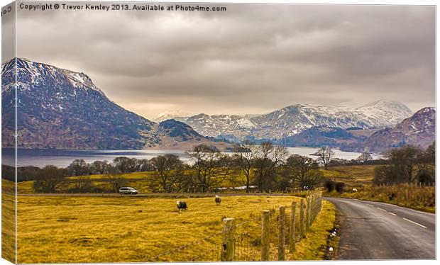 Ullswater View Lake District Canvas Print by Trevor Kersley RIP
