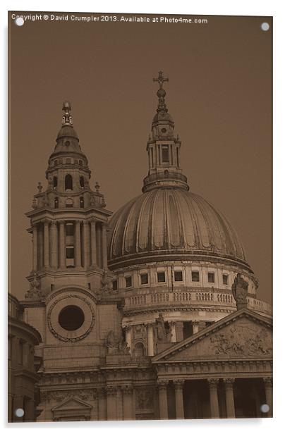 St Pauls of Old Acrylic by David Crumpler