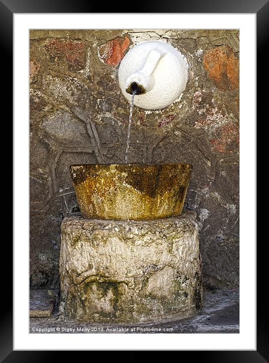 La Fuente Framed Mounted Print by Digby Merry