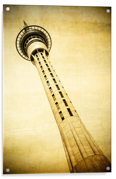 Auckland Sky Tower Acrylic by Mark Llewellyn