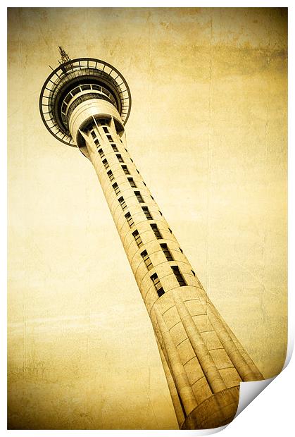 Auckland Sky Tower Print by Mark Llewellyn