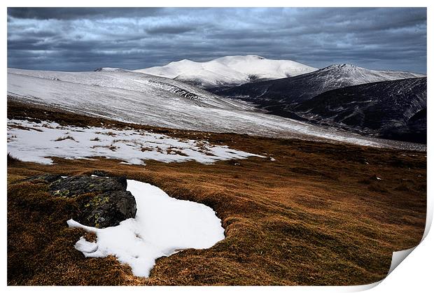 Skiddaw mountain Print by Robert Fielding