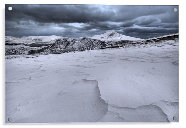 Blencathra mountain Acrylic by Robert Fielding