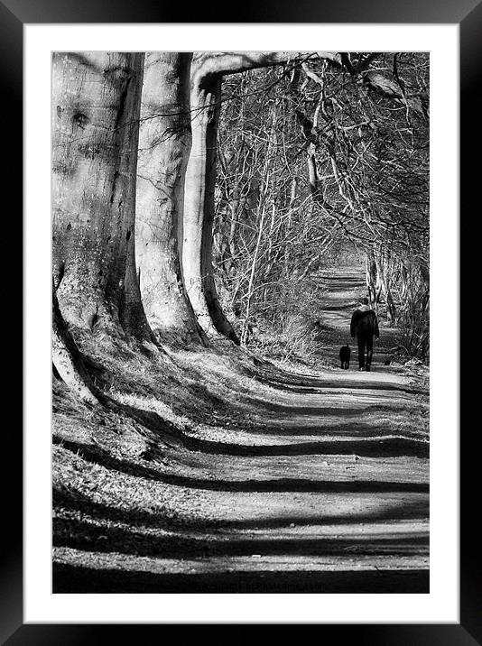 Walk in the Shadows Framed Mounted Print by Keith Thorburn EFIAP/b