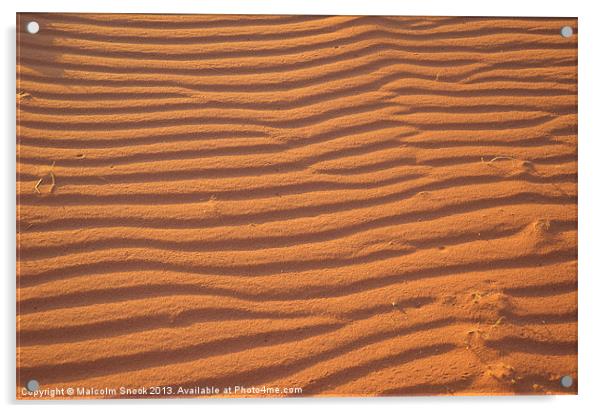 Desert Sands Acrylic by Malcolm Snook