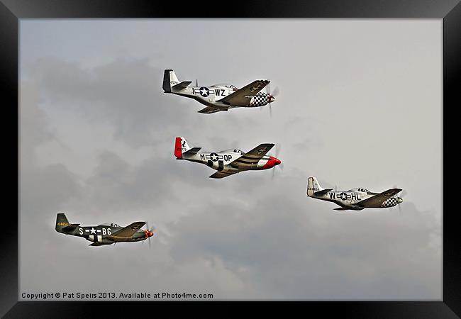 8th Air Force - Mustangs (P51) Framed Print by Pat Speirs