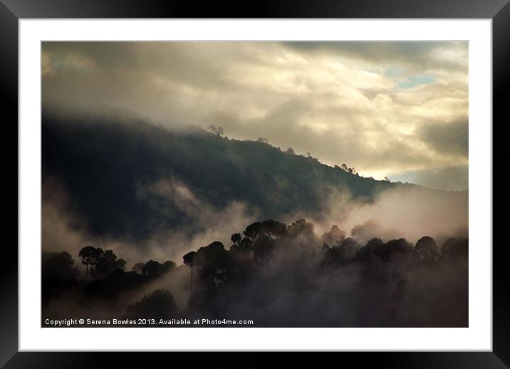 Morning Mist in Nepal Framed Mounted Print by Serena Bowles