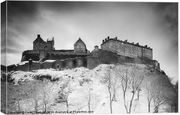 Edinburgh Castle Canvas Print by Keith Thorburn EFIAP/b