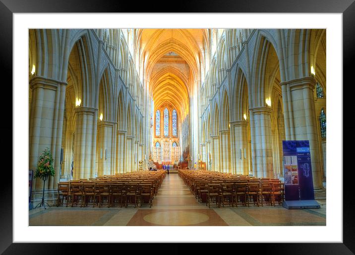 Truro cathedral Framed Mounted Print by Tony Brooks