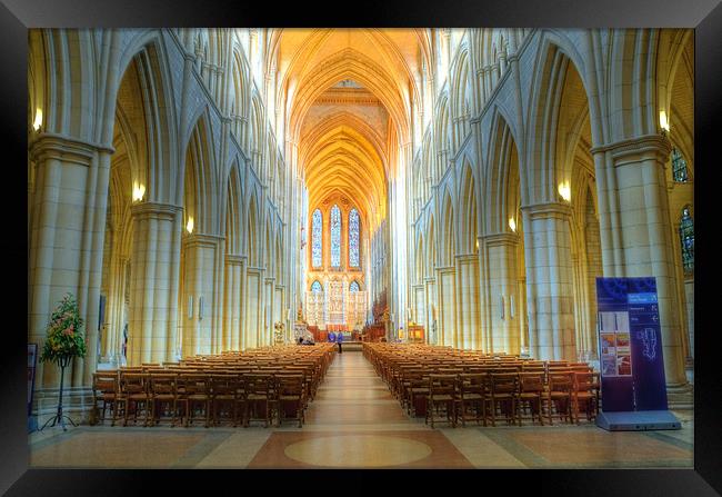 Truro cathedral Framed Print by Tony Brooks