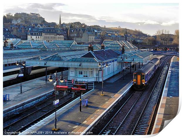 SCOTRAIL TRAIN AT STIRLING STATION Print by austin APPLEBY