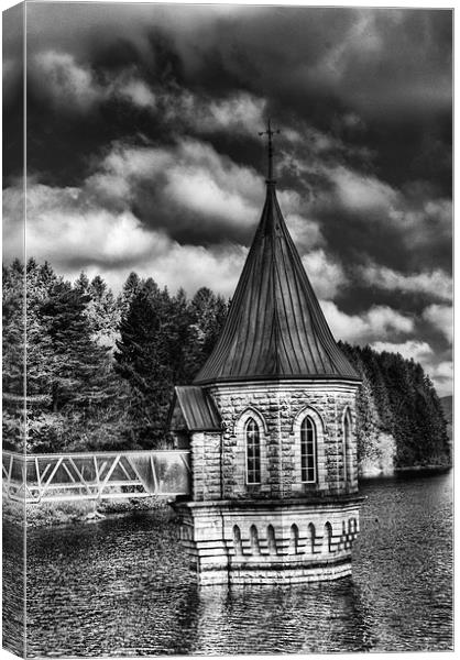 The Valve Tower Mono Canvas Print by Steve Purnell