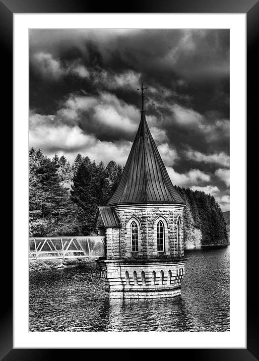 The Valve Tower Mono Framed Mounted Print by Steve Purnell