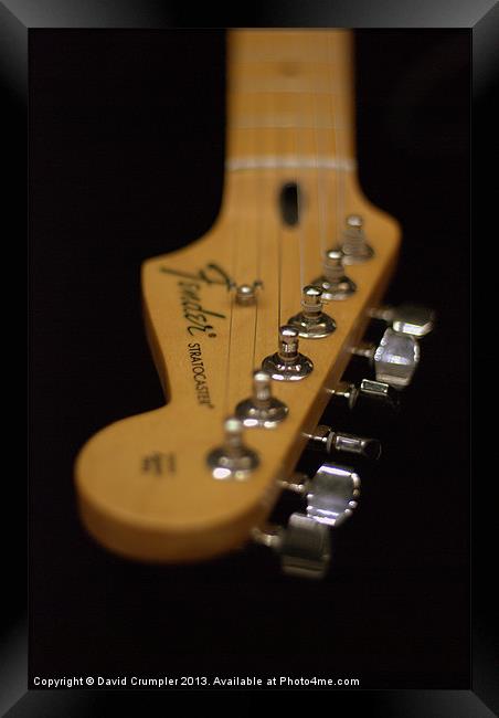 Fender Stratocaster Framed Print by David Crumpler