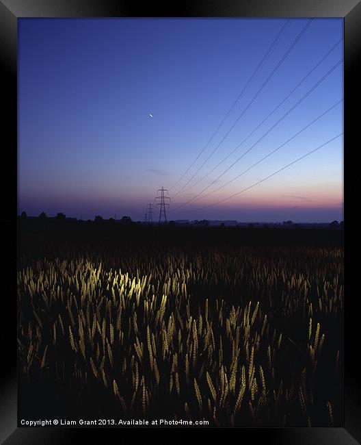 Torchlight at Twilight, Bradenham, Norfolk Framed Print by Liam Grant