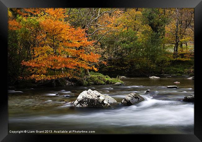 Pass of Aberglaslyn, Nanmor Valley, North Wales Framed Print by Liam Grant