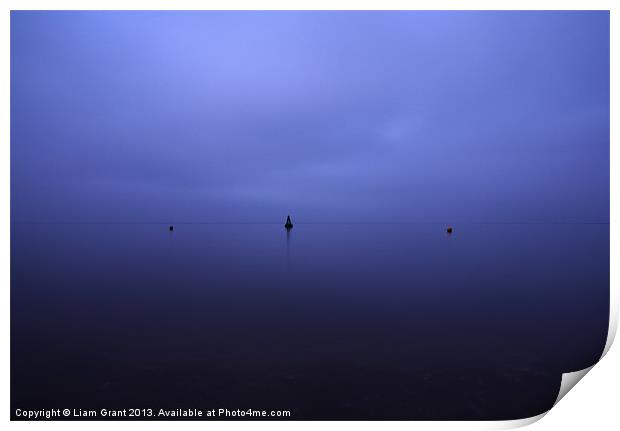 Buoys at twilight/Wells-next-the-Sea/North Norfolk Print by Liam Grant