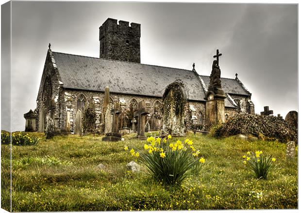 Saint Andrews Church Narberth Canvas Print by Simon West