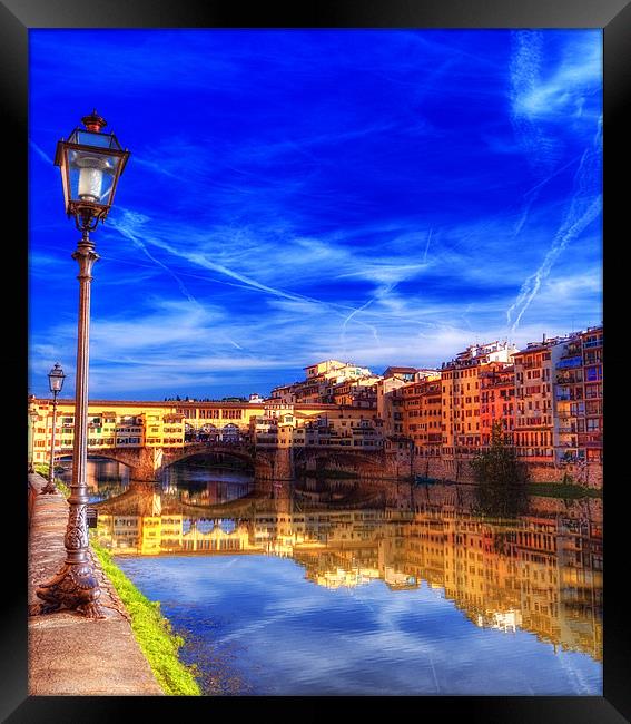 Ponte Vecchio Framed Print by clint hudson