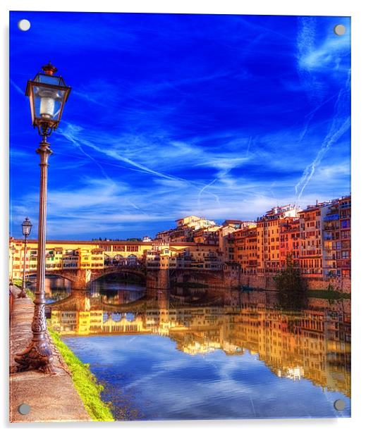 Ponte Vecchio Acrylic by clint hudson