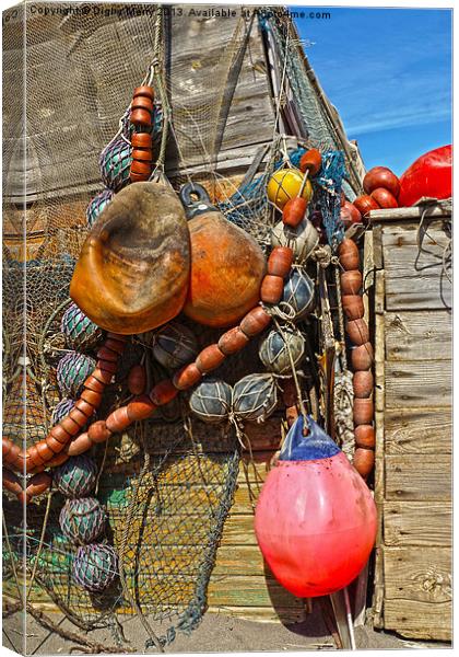 Floats and nets Canvas Print by Digby Merry