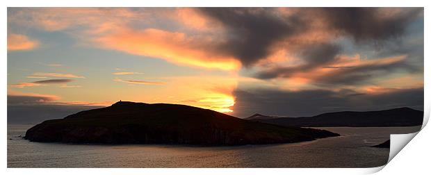 Sunset Dingle Bay Print by barbara walsh