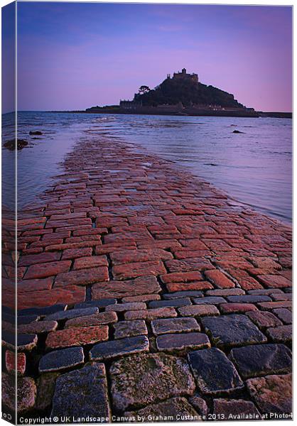 St Michaels Mount, Cornwall Canvas Print by Graham Custance