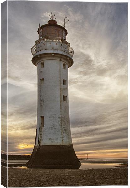 Perch Rock Lighthouse Canvas Print by Wayne Molyneux