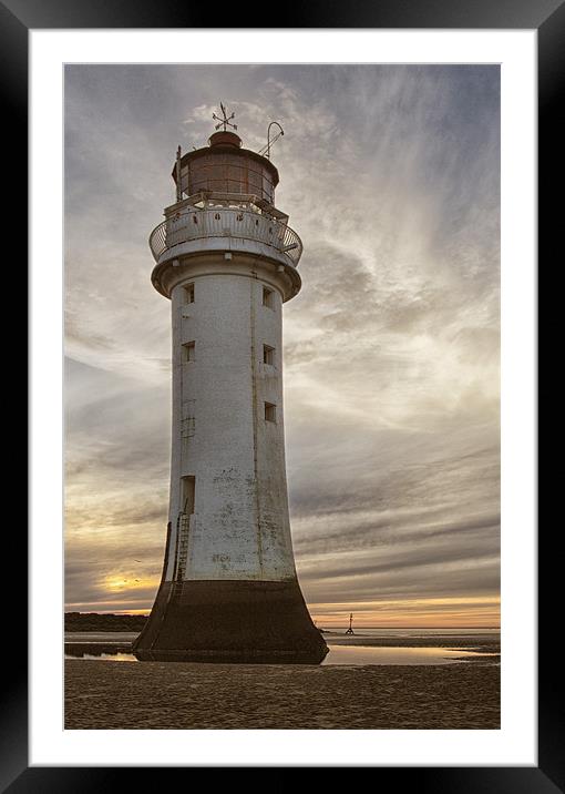 Perch Rock Lighthouse Framed Mounted Print by Wayne Molyneux