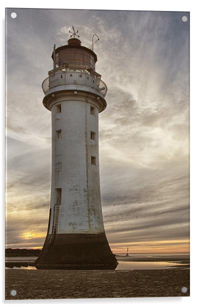 Perch Rock Lighthouse Acrylic by Wayne Molyneux