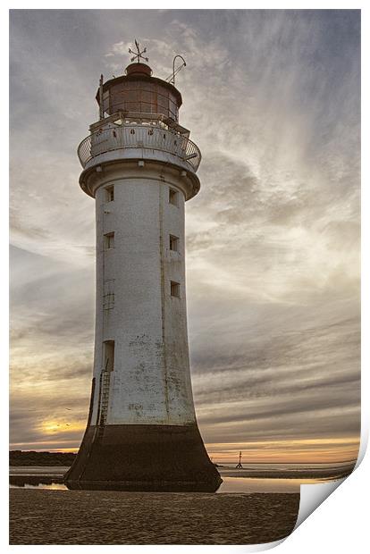 Perch Rock Lighthouse Print by Wayne Molyneux