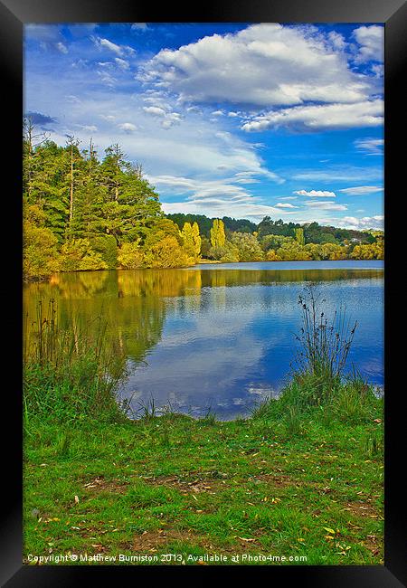 A Sunny Autumn Afternoon Framed Print by Matthew Burniston
