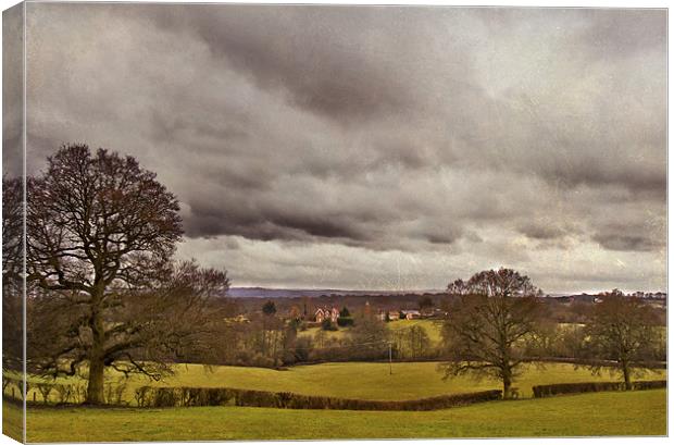 View across the Kent Weald Canvas Print by Dawn Cox