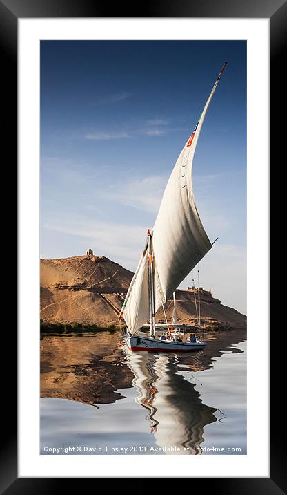 Sailing the Nile Framed Mounted Print by David Tinsley