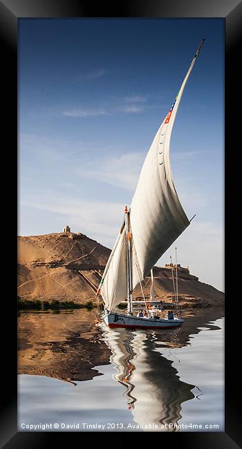 Sailing the Nile Framed Print by David Tinsley
