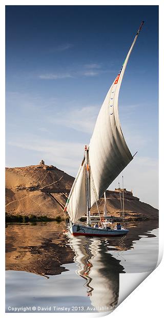 Sailing the Nile Print by David Tinsley
