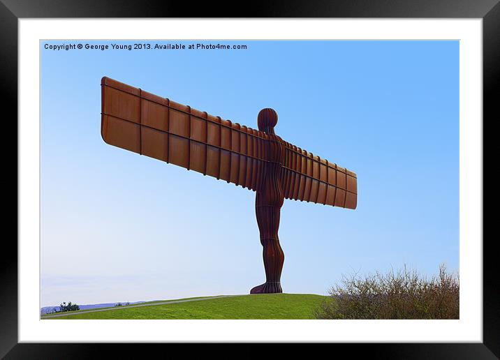 Angel of the North Framed Mounted Print by George Young