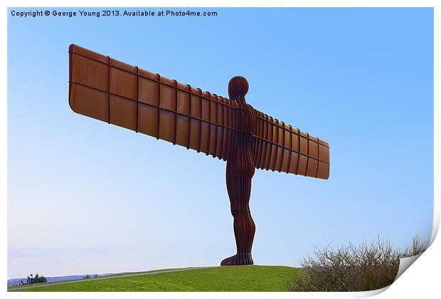 Angel of the North Print by George Young