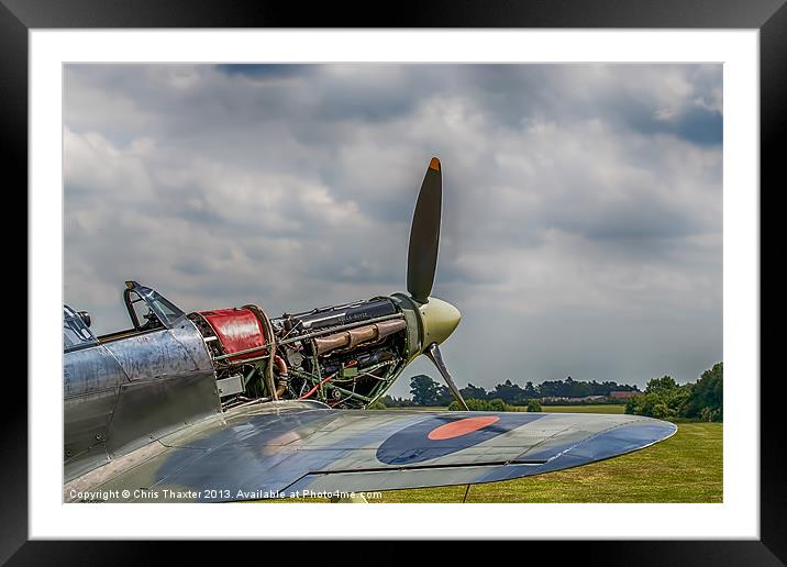 Unveiling Hawker Hurricanes Power Framed Mounted Print by Chris Thaxter