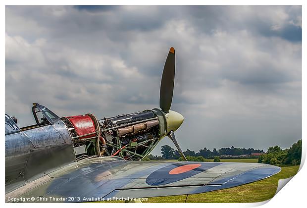 Unveiling Hawker Hurricanes Power Print by Chris Thaxter