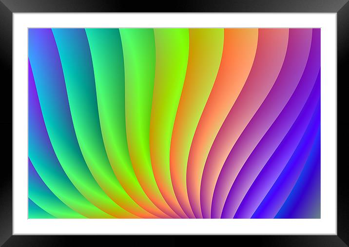 Color Wave Framed Mounted Print by Colin Forrest