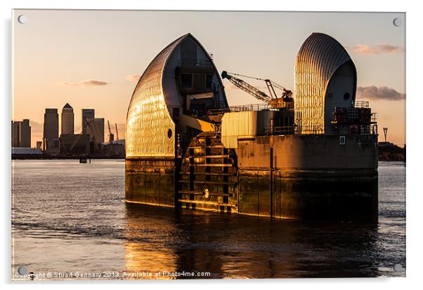 Thames Barrier Acrylic by Stuart Gennery