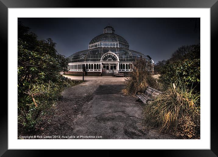 Sefton Park Palm House Framed Mounted Print by Rob Lester
