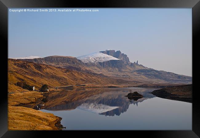 Storr reflected Framed Print by Richard Smith