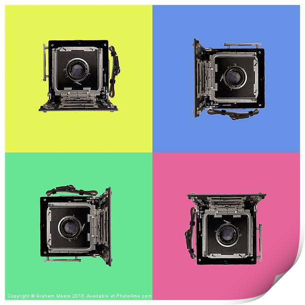 Popart press camera Print by Graham Moore