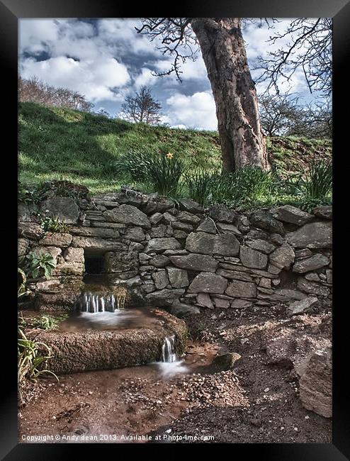 A spring in spring Framed Print by Andy dean