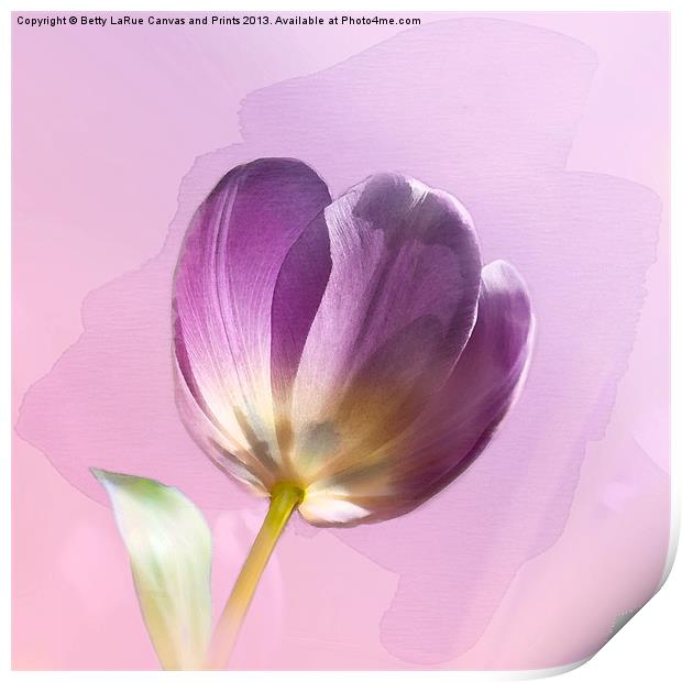 Blissfully Purple Print by Betty LaRue