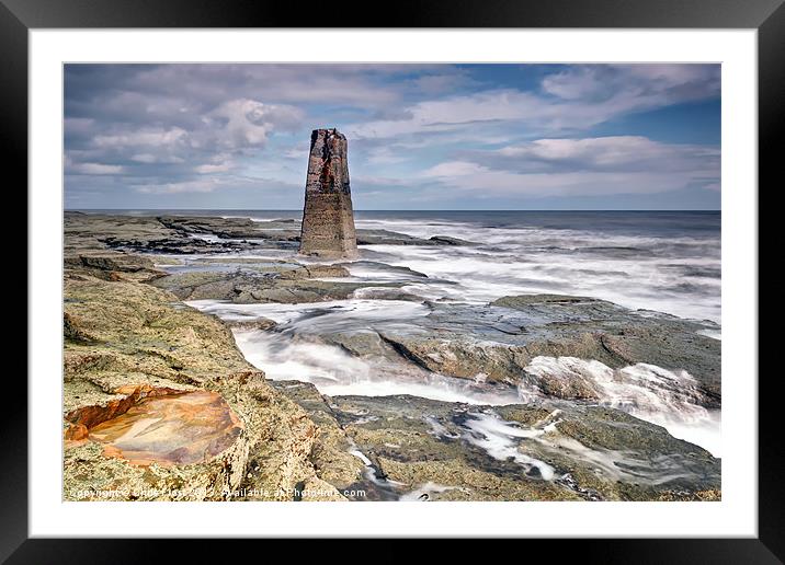 Behind St Marys Lighthouse Framed Mounted Print by Chris Frost